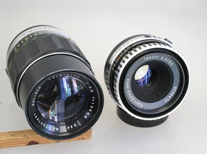 Two M42 Screw Lenses, Zeiss Tessar 50mm F/2.8, Soligor 135mm F3,5, Excellent - Picture 1 of 6