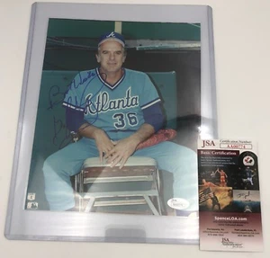 Gaylord Perry Atlanta Braves Autograph Signature JSA Authentic 8"x10" Photo COA - Picture 1 of 4