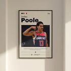 Jordan Poole poster, Wash. Wizards art, Basketball print, Poole Wizards art