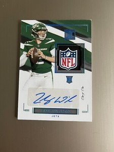 2021 Impeccable Football Zach Wilson NFL SHIELD 1 Of 1 Patch Auto 🔥🏈🔥