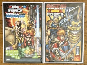 Juego de 2 X-Force / Youngblood Marvel / Image Comics Rob Liefeld Cable Mojo casi nuevo - Imagen 1 de 1