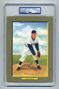 BOB LEMON PSA/DNA SIGNED PEREZ STEELE GREAT MOMENTS CARD - NICE - Picture 1 of 1