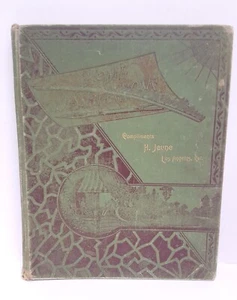 Antique Home Dissertations Book H Jevne Grocer CA Advertise 1891 Household Skill - Picture 1 of 24