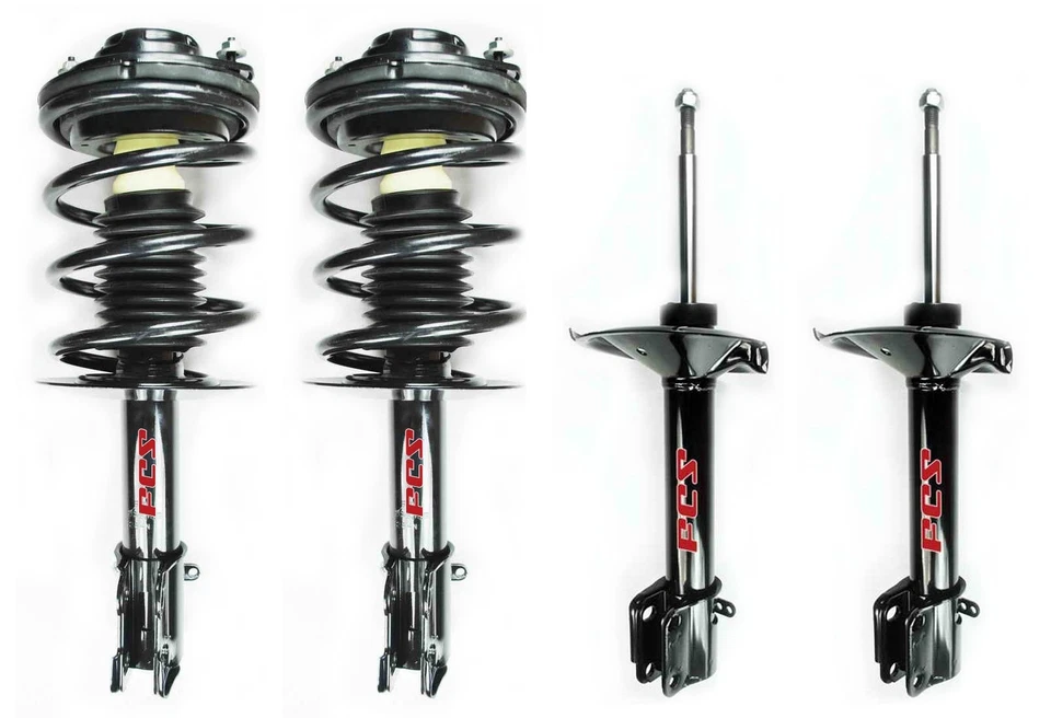 Kit de puntales de suspensión delanteros y traseros FCS y resortes helicoidales delanteros para Dodge Neon Foto 1 de 1