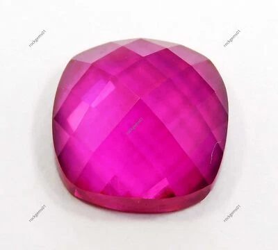 Piedra preciosa suelta de turmalina talla cuadrada rubélite natural certificada de 9 quilates Foto 1 de 4