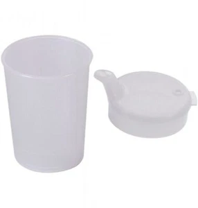 3 oder 5 hg- Schnabelbecher 250 ml Transparent Öffnung 12 x 10 mm Schnabeltasse - Bild 1 von 2