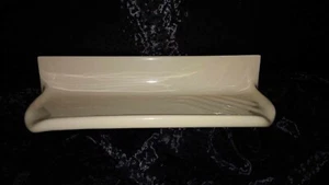 Bathroom Soap Holder - Shower Shelf Ceramic 300mm x 100mm (Vanilla) Cream Colour - Picture 1 of 3