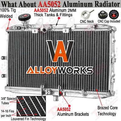 Aluminum Core Radiator For 2004-2017 Triumph Rocket 3 III 2300 2294CC - Image 1 of 4