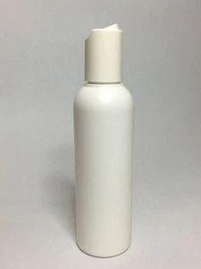 Empty 150ml White Plastic Boston Bottles With White Disc Top Cap *ANY AMOUNT* - Picture 1 of 3