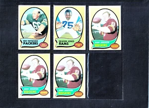 1970 Topps Football Lot of 5 Ray Nitschke Deacon Jones  3X Sonny Jurgensen  EN - Picture 1 of 2