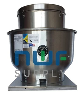 Restaurant Upblast Commercial Hood Exhaust Fan 34 x 34 Base 1 HP 6414 CFM 3 PH - Picture 1 of 2