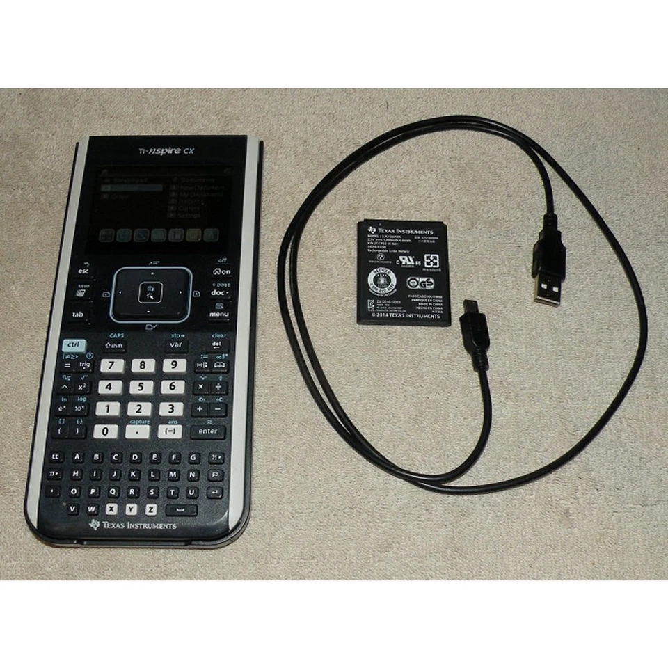 Texas Instruments TI-nspire CX Graphing Calculator W/ Cover Charging Cord Tested - Image 1 of 1