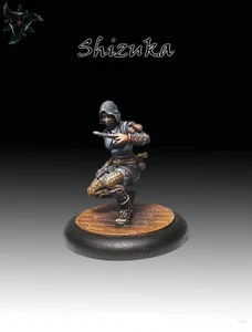 GCT Bushido Shizuka Tabletop Miniatur Ninja Shadow Wind Clan Risen Sun - Picture 1 of 1