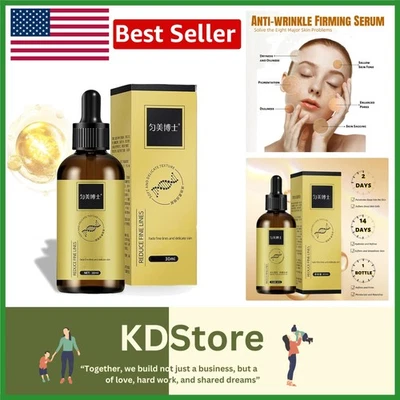 Sérum antienvelhecimento para rosto e olhos, óleo hidratante para rugas e firmeza, brilho juvenil - Imagem 1 de 4