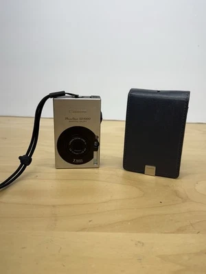 Cámara digital Canon Powershot SD1000 Elph de 7,1 MP 3X zoom plateada sin probar Japón Foto 1 de 4