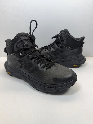 Hoka One One Men M Trail Code GTX Gore-Tex Hiking Shoe Black Raven US 12 - Image 1 of 4
