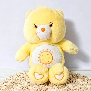 🌞 De colección 2003 Care Bears Funshine Bear Peluche 13" | Brilla en la Oscuridad | Ver Fotos - Imagen 1 de 7
