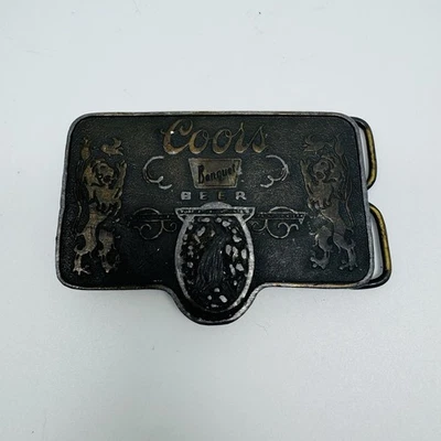 Coors Company Banquet Beer Belt Buckle Golden Colorado/Vintage Adolph - Image 1 of 2
