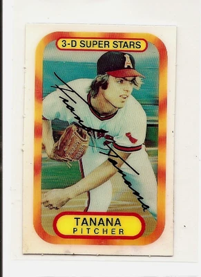 Frank Tanana 1977 Kellogg's 3-D Super Stars #45 Stained Front & Back LA Angels - Image 1 of 2