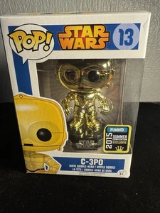 Funko Pop! - Star Wars - C-3PO #13 Gold Chrome 2015 Summer Convention Exclusive - Bild 1 von 6