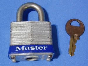#3 MASTER PADLOCK KEY #0544 MADE IN USA USED - Picture 1 of 4