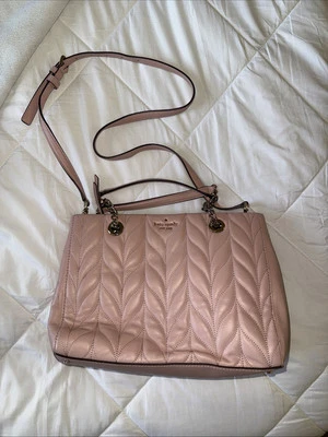 Bolso Bandolera Kate Spade Meena Briar Lane Acolchado Cuero Rosa $459 Foto 1 de 4