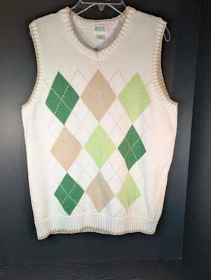Children's Place Boys XL (14) Argyle Suéter Chaleco Iglesia Escuela Vacaciones Foto 1 de 4