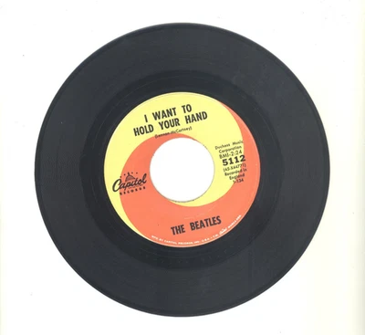 The Beatles I Want To Hold Your Hand 45 Walter Hofer B-Side 1963 Capitol VG+ Foto 1 de 2