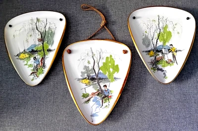 Vintage - 3 Alka Wandteller - Serie Idyll - 50er Jahre - Bild 1 von 3