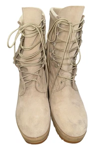 Stivali Uomo Desert Tan Tactical Vibram Sole Combat Lavoro Esercito Caldo Freddo Tg 7,5 XW - Foto 1 di 11