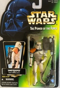 Star Wars POTF Green Card sandtrooper MOC ships fast - Picture 1 of 2