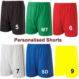 Personalizzato per bambini/UOMO PANTALONCINI ALLENAMENTO DA CALCIO SPORTIVO - Picture 1 of 20