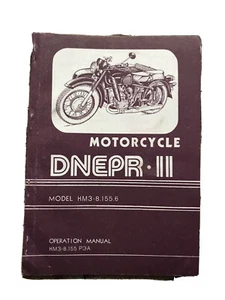 book motorcycles operation manual repair Dnepr II Model KM3-8.155.6 - Zdjęcie 1 z 3