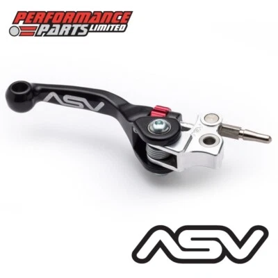 Черный небьющийся короткий передний тормозной рычаг ASV F4 для KTM 85 SX 2018 - Изображение 1 из 4