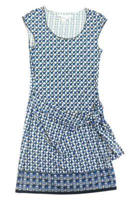 Vestido estampado sin mangas Studio M para mujer (azul múltiple, X-pequeño) Foto 1 de 4