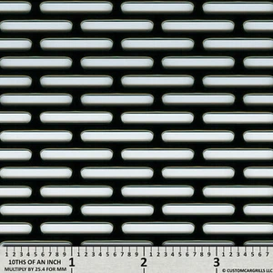 CCG UNIVERSAL 16"" x 48"" PERFORADO SS PARRILLA MALLA LÁMINA POLVO NEGRO - Imagen 1 de 10