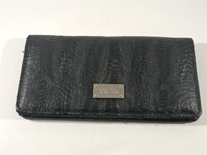 Kenneth Cole Reaction Clutch Wallet Snake Skin Black - Picture 1 of 10
