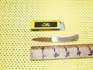 Vintage BROWNING Pocket Knife #334 w/ Stainless Steel Handles - NIB - Picture 1 of 5