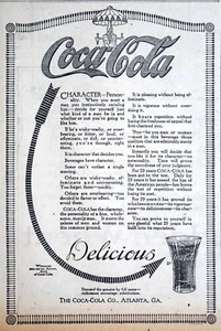 1915 Spokane, Washington Newspaper Coca Cola Ad - Character - Picture 1 of 2