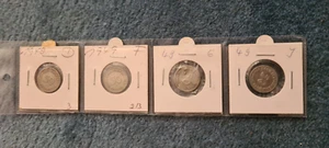 Bank Deutscher Länder 1949 F J D G alte Umlauf Münzen 4 St. / 1950 G 1 vorhanden - Bild 1 von 9