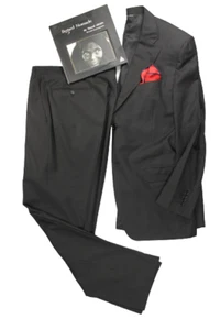 Canali Mens Suit 42 36/32 Jacket Blazer Pants Pinstriped Super 120's Wool Italy - Picture 1 of 11