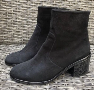 Robert Clergerie New Black Suede Leather Ankle Boots, $750 (Size: 38EU/8US) - Picture 1 of 10