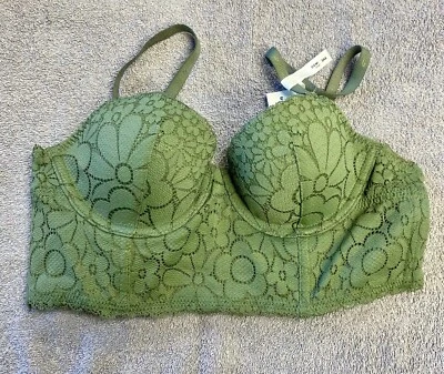 Aerie Real Happy Demi Lightly Lined Candy Lace Bra - Image 1 of 4