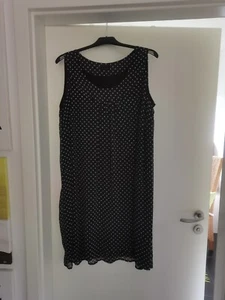 Damenkleid MIM schwarz mit weißen Punkten Größe 50 *TOP* - Bild 1 von 5