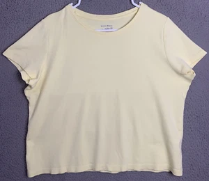Studio Works Top Womens Petite Extra Large Short Sleeve Pullover Blouse Shirt - Picture 1 of 11