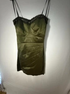 NEW B. Smart Women's Dress Solid Green Lined Size 5/6  - Picture 1 of 11