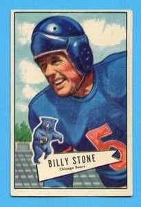 1952 BOWMAN LARGE # 88 BILLY STONE CHICAGO BEARS VGEX+ FREE SHIPPING
