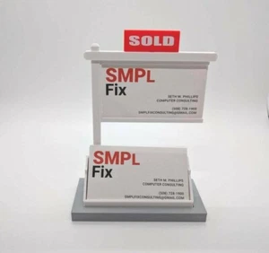 Real Estate Business Card Holder-Business Card Display/Business Card Holder-Gray - Picture 1 of 4