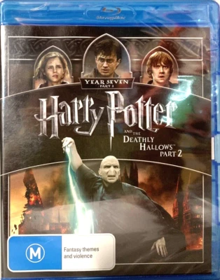 Harry Potter & The Deathly Hallows Part 2 Brand New Sealed Blu ray All Region - Image 1 of 3