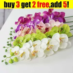 1*Artificial Silk Butterfly Orchid Real Touch Plant Wedding Garden Home Decor UK - Picture 1 of 26